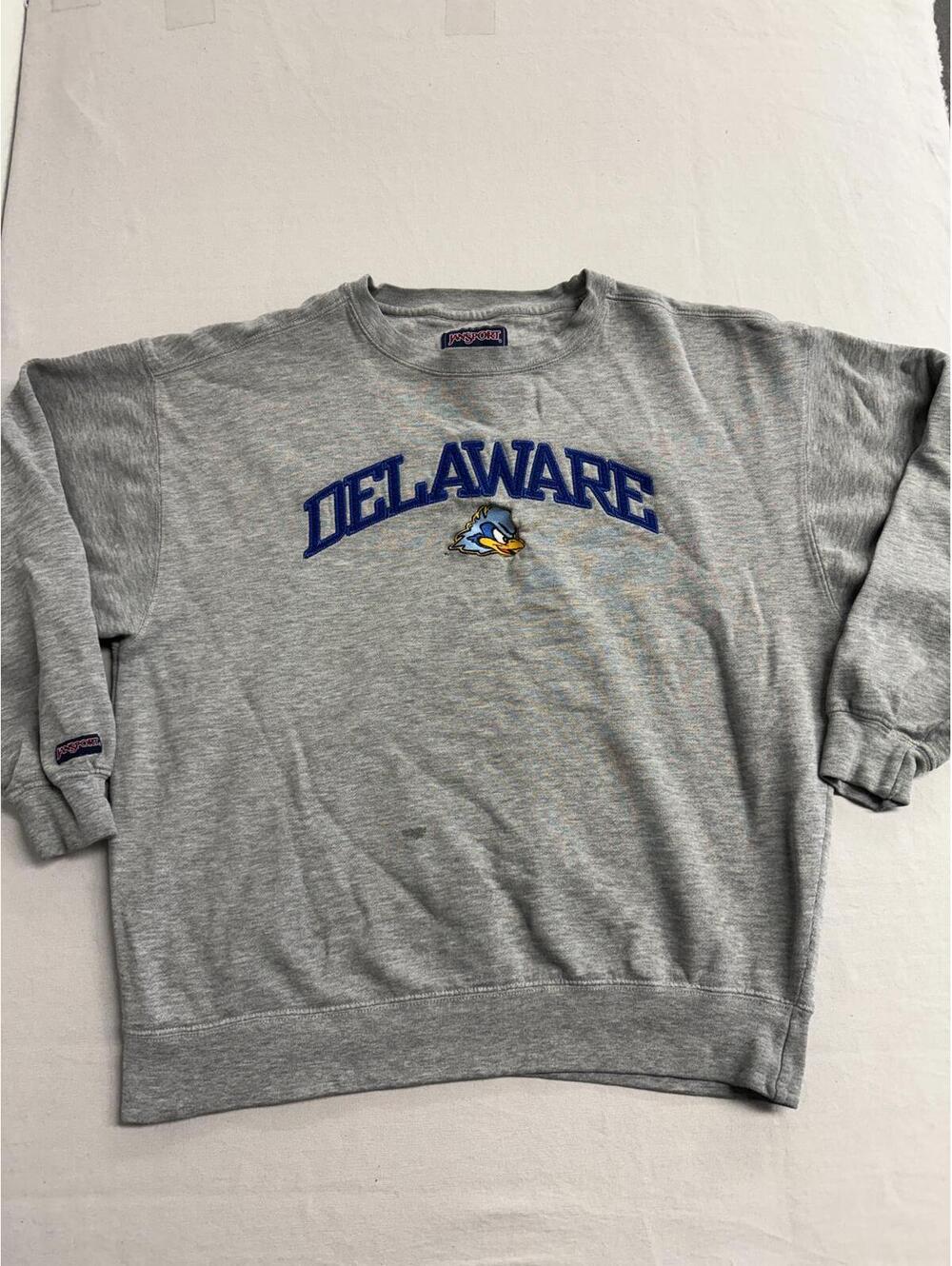 Vintage University Of Delaware Crewneck Fighting Blue Hen -L